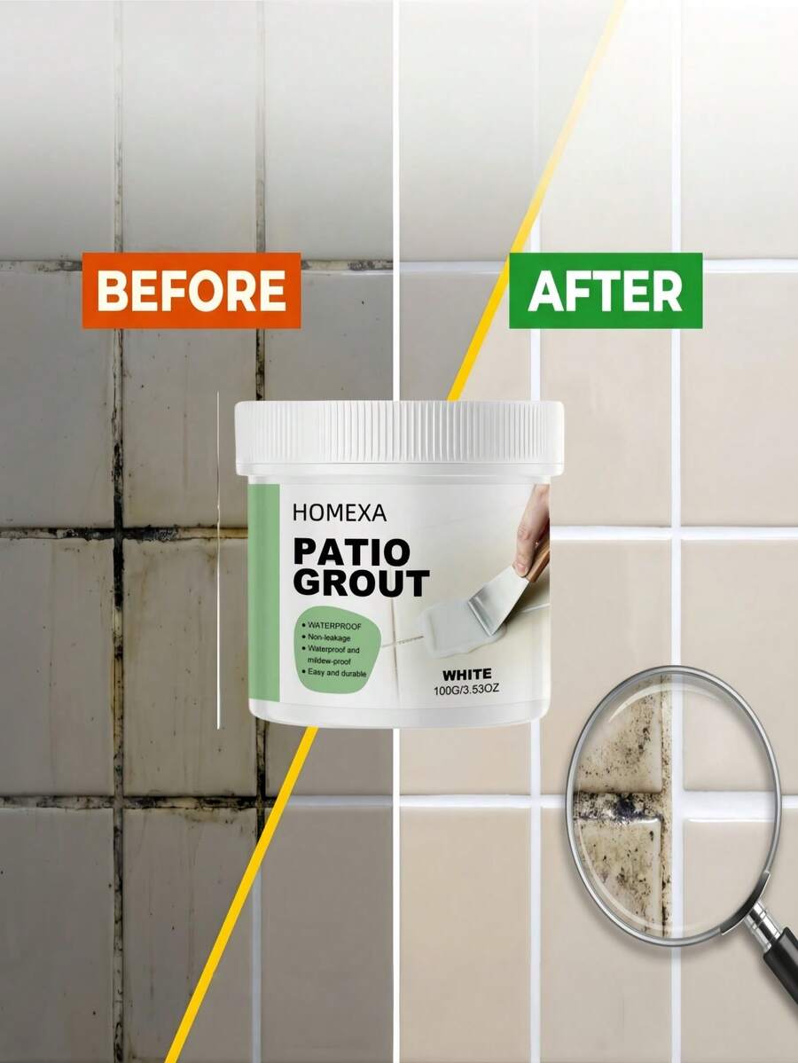 100g White/Grey Tile Grout Sealant For Daily Home Use, Tile And Floor Gap Repair, Portable - A - View 1