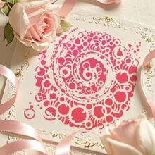 1 Stück künstlerische Mandala-Muster Kunststoff-Schablone, 5,9 Zoll wiederverwendbare Vorlage für handgemachte Geschenke, Geburtstagskarten, Dankeskarten, Journaling, Magazin-Grußkarten-Dekoration Malerei - Sätze - Übersicht 6