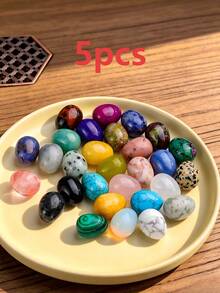 天然水晶雕刻飾品 心形 月亮 星星 蘑菇 骷髏 水晶柱 療癒冥想家居裝飾擺件 - 隨機色 - 查看 9