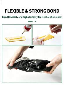 Quick-Drying Shoe Repair Glue | Universal Leather And Fabric Adhesive | , Waterproof, Non-Hardening | Repairs Cracked Soles, Multi-Purpose Adhesive - Multicolor - View 3