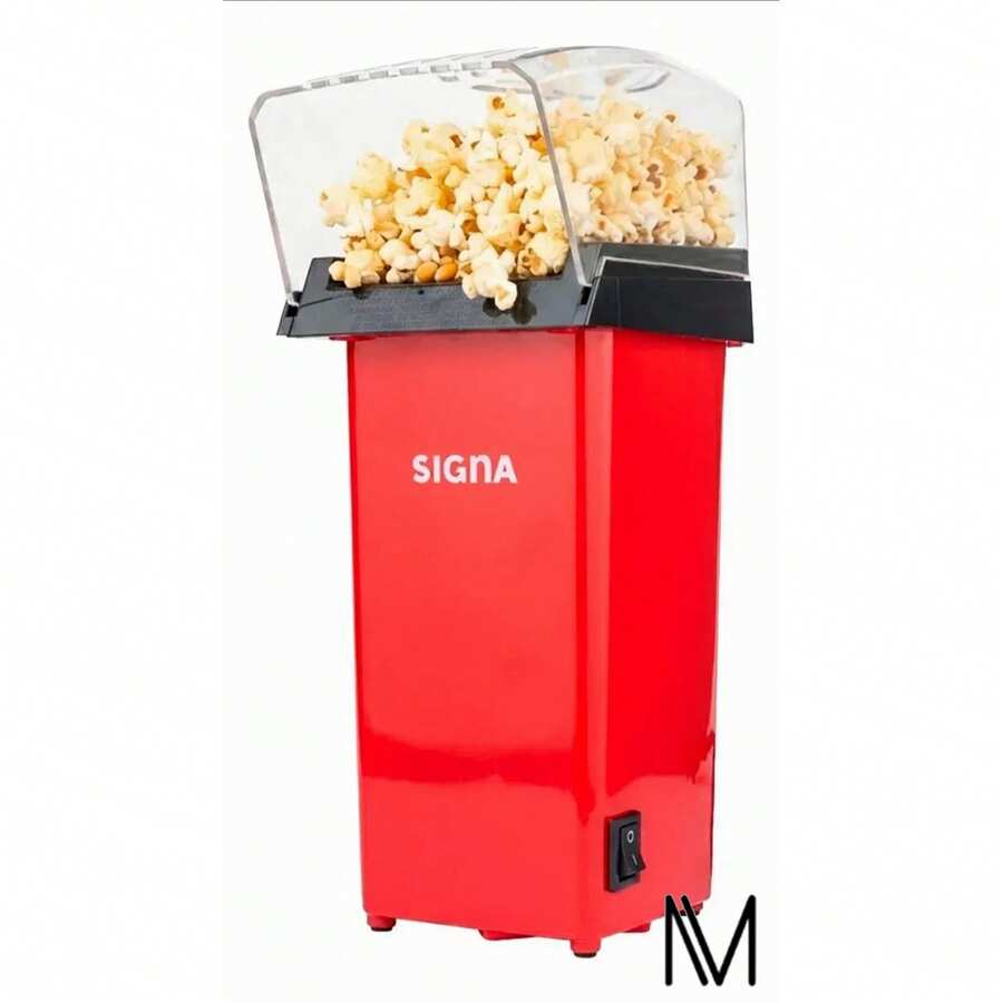 900W Electric Popcorn Maker, Compact Cylindrical Design, Includes Measuring Spoon - US A Type Plug(110-127V) - View 1