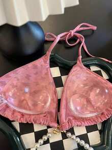 1 Paar wasserdichte unsichtbare Silikon-Push-Up-Brustpads, Sommer-Bikini-Badeanzug-Einlagen, Reise- und Urlaubsessentials, mit Silikon-Brustwarzenabdeckungen - Verschiedenfarbig - Übersicht 6