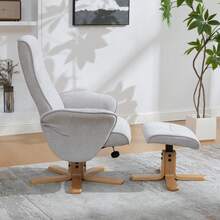 Chaise Lounge Grey Made Of Chenille For Living Room Relaxation - 灰色 - 查看 2