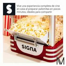 Electric Popcorn Maker 8-Cup Stainless Steel Red Retro Style - US A Type Plug(110-127V) - View 8