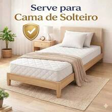 Colchão Semi-ortopédico Solteiro 88x188 100% Espuma Firme - Branco - Visão 6