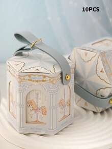 1 Set Rotating Candy Box, Paper Gift Box, Empty Box, Suitable For Weddings, Birthdays, Anniversaries And Parties, Various Design And Decoration Needs - Gift Box - View 9