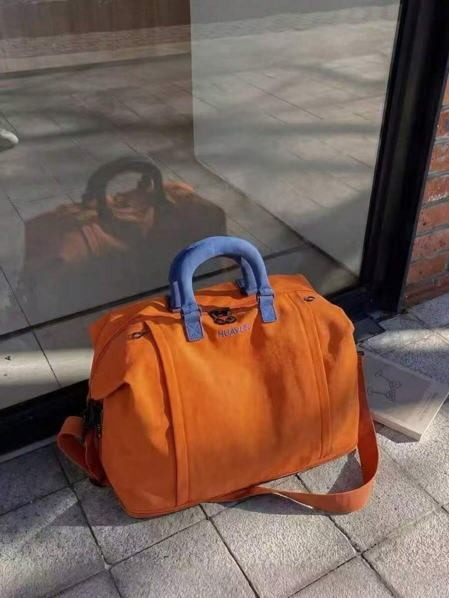 極簡大容量旅行行李袋,適合短期商務出差,乾濕分離健身包 - 彩色 - 查看 1