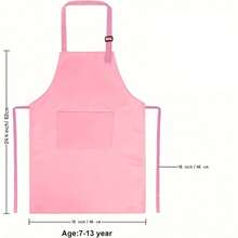 Adjustable Halter Apron For Men, Women And Children, Stain-Resistant For Painting, Baking, Kindergarten And Dining - Multicolor - View 6