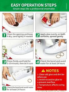 Quick-Drying Shoe Repair Glue | Universal Leather And Fabric Adhesive | , Waterproof, Non-Hardening | Repairs Cracked Soles, Multi-Purpose Adhesive - Multicolor - View 4