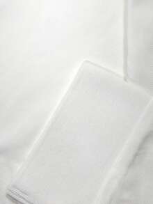 Men's Autumn Solid Color Classic Polo Shirt, Button Placket & Ribbed Cuffs, Basic Long Sleeve, Suitable For Daily Commute And Business Casual - White - View 5