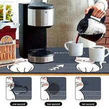 1 buah Alas Pengeringan Piring, Alas Mesin Kopi, Alas Penyerap Motif Kucing Kartun Lucu, Alas Piring & Kopi untuk Meja Dapur, Alas Meja Makan, Alas Dekoratif Tahan Panas, Alas Pengeringan Serbaguna, Hadiah Rumah, Dekorasi Meja - XYLSD-632 - View 10