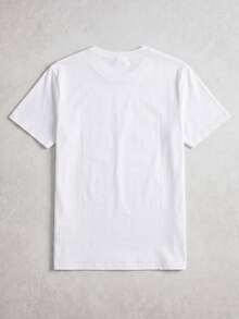 Printed Men's Round Neck-Shirt, Made Of Cotton, Casual And Versatile Spring And Summer. Hot Item. - 白色 - 查看 5
