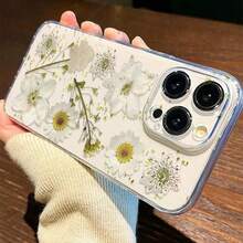 1件極簡清新雛菊花透明軟手機殼 - 彩色 - 查看 3