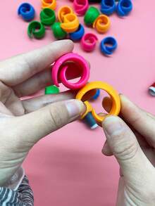 [10pcs]Colorful Silicone Spool Pins, Flexible Anti-Slip, Bright Macaron Style Spool Core Buckle, Suitable For Sewing Thread, Cross Stitch Thread, High Cost-Performance Sewing Supplies For Beginners And Home Use - Silicone Spool - View 8