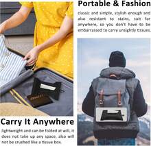 Kakaforsa Black Toilet Paper Holder Travel Napkin Holder Reusable Tissue Holder Cloth Tissue Box Cloth Cover Hang Paper Towel Holder Tissue Box Cover Tissue Holder For Car Home Office Desk - ColorA - View 9