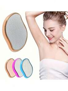 1pc Crystal Hair Remover, Unisex, Reusable, Magic Painless Exfoliating Hair Removal Tool (No Shaving Required), Suitable For Back, Arms, Legs - Multicolor - View 2