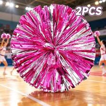 2pcs Football/Basketball Cheerleading Handballs, Four-Finger Grip Series Football Handballs, Suitable For Sports Team Activities, Dance Performances, Square Dance Game Props, Dance And Cheerleading Support Props, Suitable For Outdoor Sports Team Performance Handballs, Football World Cup Support Wristbands - Multicolor - View 19