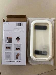 耐用 360° 旋轉防水淋浴手機支架，伸縮式可調角度，適用於浴室牆面、防霧高靈敏觸控安裝盒、鏡子、浴缸、廚房及防水浴室觸控螢幕 - 彩色 - 查看 15