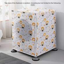 1pc Floral Pattern Washing Machine Cover - Universal Top Load Washer Dust Cover, Easy Clean Fabric, Decorative Floral Appliance Cover Suitable For Laundry Room, Home Decor, Pet Hair And Dust Protection (Fits Most Brands) - Multicolor - View 15