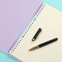 5-Hole Transparent Plastic Loose-Leaf Binding Rings, Multi-Color Random Shipment, Open-Close Detachable Design, Easy To Assemble And Disassemble, Can Freely Add Or Remove Loose-Leaf Pages; Smooth And Durable Material, Firmly Holds Paper Without Falling Apart, Suitable For Various Loose-Leaf Paper, Notebooks, Memo Pads, Ideal For Office Organization, Handmade DIY, Student Stationery Simple Binding Tool. - Multiple Styles - View 6