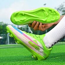 Men's Football Boots, FG Studded Football Boots, Suitable For Teenagers And Adults Of Both Sexes - Green - View 7
