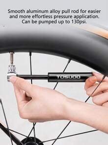 TOSUOD Foldable Mini High-Pressure Bicycle Pump, Compact Portable Bike Air Pump, Universal For Mountain And Road Bikes, Compatible With Basketball, Football, Volleyball And Other Balls, Outdoor Cycling Commuting Sports Emergency Inflation Accessory - Multicolor - View 8