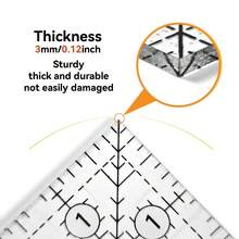 Creative Grids Quilting Ruler: 2-1/2" X 2-1/2" Square, Non-Slip Grip Acrylic Ruler For Quilting, Sewing, Crafting, And Collage-Ideal For Measuring And Cutting Fabric - A - View 4