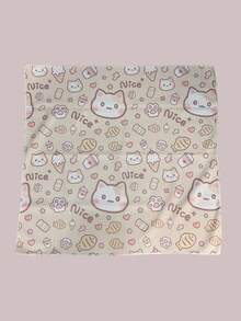Pet Cat Grooming Wrap, With Fun Cartoon Design - Pet Protective Cover, Feeding, Anti-Scratch, Escape Protection, Soft, Comfortable And Easy To Clean, Suitable For Grooming, Ear Cleaning, Nail Trimming And Storage, Cleaning Pet Towel - White Cat With Blue Eyes Relaxing In A Comfortable Environment, Cat Grooming Cloth, Fun Design, Soft Fabric, Multi-Purpose No Battery Required - View 17