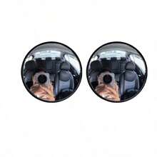 2pcs 360° Rotating Frameless Car Blind Spot Mirrors, Silver Wide Angle Rearview Mirrors, Adjustable Blind Spot Mirrors Suitable For Sedan, Truck, SUV - one-size - View 11