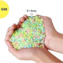 夜光砂 蓄光ストーン ミックスカラー 25g 1, 000粒 7色入り 3〜5mm レジン 手芸 クラフト デコレーション 夜光ビーズ ND - 0266 - R02 - MIX - 25g - 500グラム (5-8mm) - チェックする 7