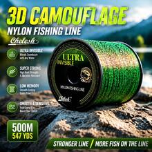 Chelesh 500m/300m Invisible Spotted Monofilament Nylon Fishing Line, Fast Water Cutting, Suitable For Fishing Enthusiasts, Fishing Gear - Multicolor - View 5