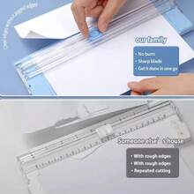 1pc A4 Mini Paper Cutter, Paper Cutting Machine For Handmade Paper, Cards, Photos, Laminated Paper, Scrapbooking, Home Craft Tools, New Style - Color Style Randomized - View 4