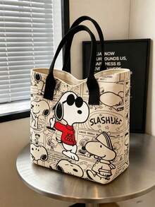 SNOOPY 1件防水化妝包，旅行化妝收納袋，返校/生日/節日禮物 - 彩色 - 查看 5