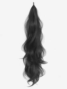 Wrap-Around Mermaid Curl Faux Ponytail, Natural Voluminous Low Ponytail, Hair Volume Booster, Big Wave Straight Ponytail - Multicolor - View 14