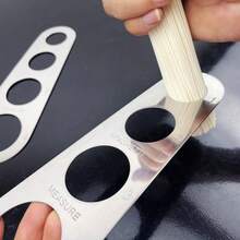 2Piezas de Medidor de pasta de acero inoxidable con 4 tamaños, dosificador de espaguetis para controlar porciones individuales y familiares - 18*6 cm - Ver 5
