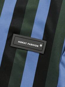 Hidkat Men's Spring/Autumn Fashion Casual Striped Long Pants, Drawstring Waist With Pockets, Three-Color Striped Minimalist Design, Suitable For Outdoor Leisure, Sports, Daily Fashion Wear - Multicolor - View 4