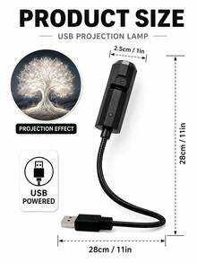 Lampe portable à tête de mort lumineuse flexible à 360°, décoration de chambre pour les fêtes - Arbre de la vie - Voir 12