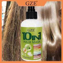 GZE 10-In-1 Multi-Effect Hair Mask 250g/8.82oz, Heat Protection Deep Nourishing Conditioner, Anti-Frizz Hydrating Oil Control Hair Mask, Suitable For Dry Damaged Frizzy Hair - 250g - View 3