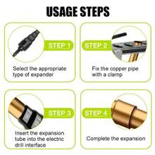 Copper Tube Flaring Tool Electric Tube Expander Tool Pipe Swaging Punch Tool - A - View 7