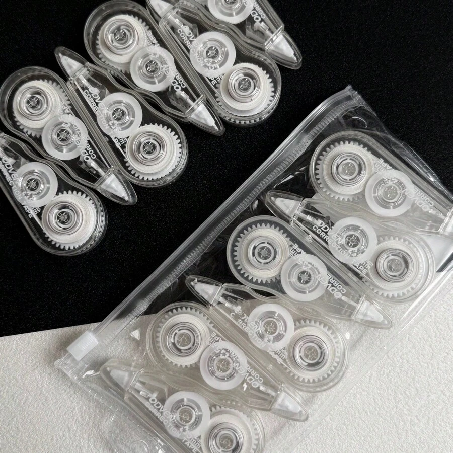6pcs Transparent Correction Tape Suitable For Students - Multiple Styles - View 1