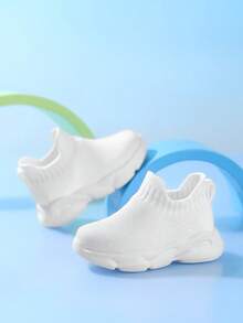 1 Pair Baby EVA Soft Sole Breathable Slip-On Fashion Casual Shoes - White - View 1