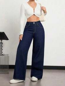 CHILAM Women Jeans - Medium Wash - View 1