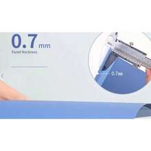 Bìa hồ sơ A4 kẹp đơn/kép chắc chắn, bìa đóng tài liệu, kẹp giữ hợp đồng, bìa lưu trữ sắp xếp hồ sơ và bài thi - Màu xanh nhạt - kẹp đơn tiêu chuẩn - Xem 3