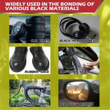 20ml Rubber Adhesive, Black Rubber Glue, Strong Bonding, For Car Bumpers, Electric Vehicle Shells, Mudguards, Rubber To Rubber And Rubber To Other Materials, Suitable For Rubber, Shoes, Tires, Boots, Belts, Crafts - 480 Black Vinyl - View 4