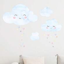 1pc Cloud Wall Sticker, Perfect For Decorating Home, Room And Wall, With Self-Adhesive Backing, Waterproof And Easy To Remove - Multicolor - View 5