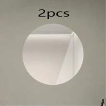 1pc Round Frameless Minimalist Fresh Acrylic Decorative Mirror, Self-Adhesive Makeup Mirror, Suitable For Bedroom, Bathroom And Home Decor, DIY And Outdoor Photography Props - 30*30 - View 8