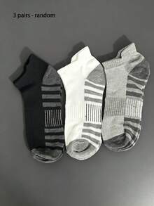 Quick-Dry Sports Boat Socks Set, Contrast Color Reinforced Sole Anti-Friction, 3D Ribbed Design For Enhanced Support, Lightweight And Breathable, Suitable For Ball Games, Cycling, Pilates, Versatile All-Match Sports Short Socks - Multicolor - View 11