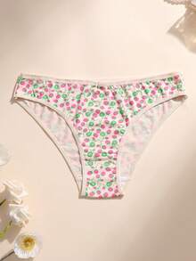 5 PCS Women Sexy Triangle Panties V Waist Seamless Briefs Ribbed Cotton Printing Soft Comfortable Breathable Underwear For Yoga Sports And Daily Wear - Multicolor - View 5