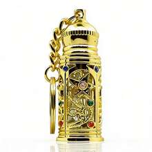 3Ml Essential Oil Glass Bottle Portable Perfume Bottle Keychain Flavor Sub-Bottle Retro Liquid Sub-Bottle Empty Bottle - Empty Perfume Bottles - View 3