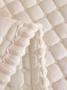 1PC Vintage Warm Thickened Flannel Anti-Slip Sofa Pad, Pet-Friendly, Machine Washable, Suitable For 12/3/4-Seater And Sectional Sofas, Winter Home Decor, Quilted & Striped Craftsmanship, Easy Installation - Beige - View 8